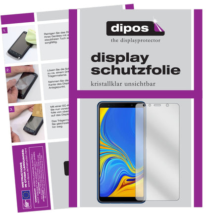 5x Schutzfolie klar für Samsung Galaxy A7 (2018) Display-Schutzfolie