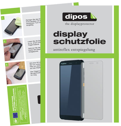 5x Schutzfolie matt für RugGear RG850 Display-Schutzfolie