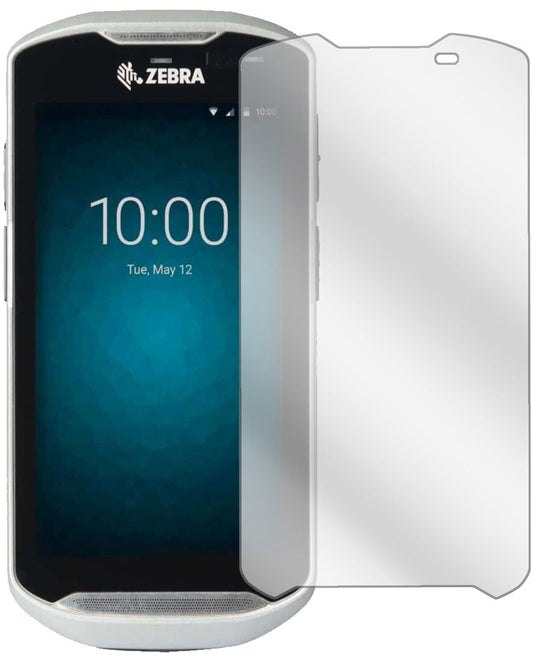Klare Displayschutzfolie von dipos passend für Zebra TC51, präziser Zuschnitt und blasenfrei montiert
