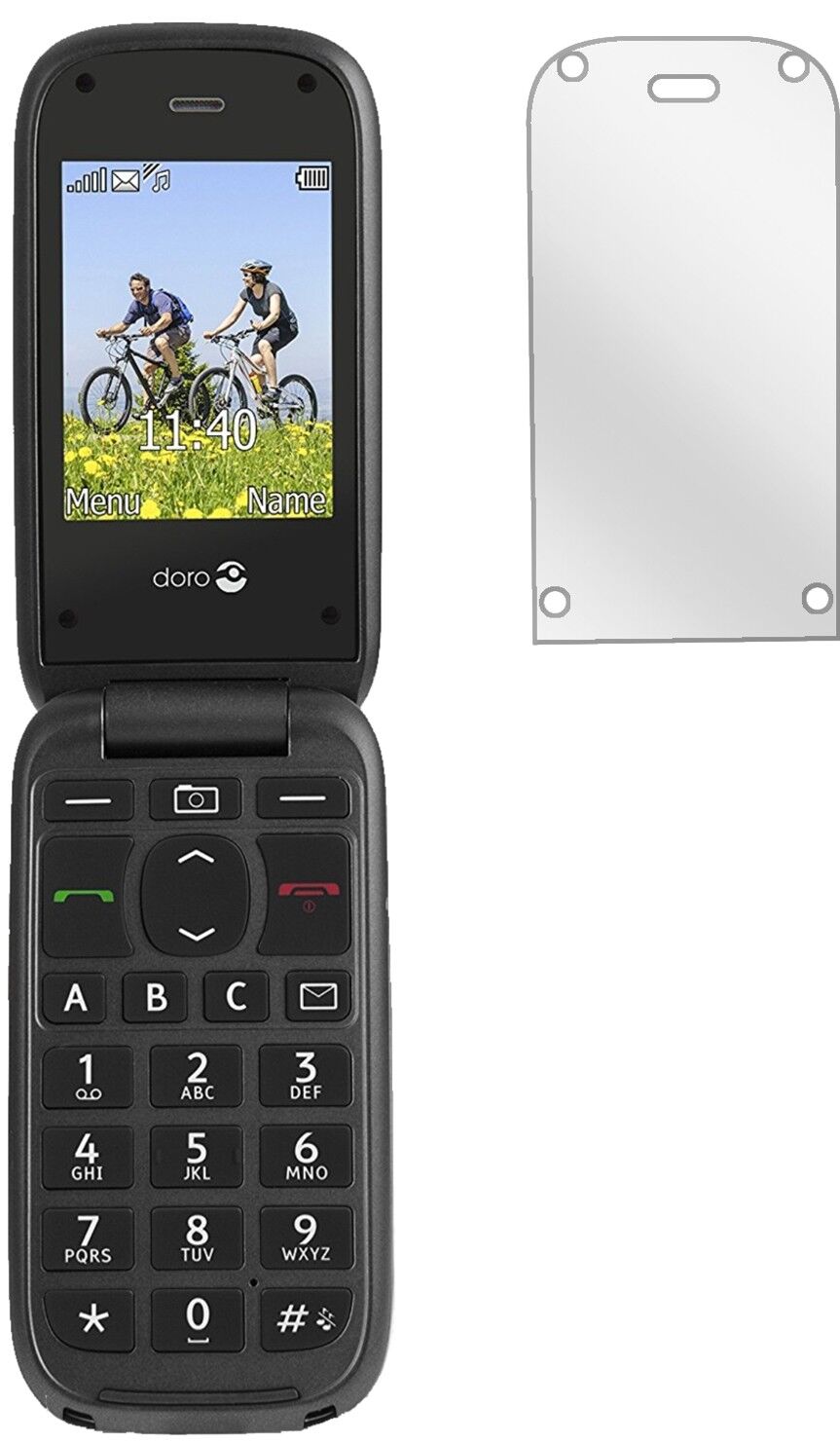 1x Schutzfolie klar für Doro PhoneEasy 613 Display-Schutzfolie