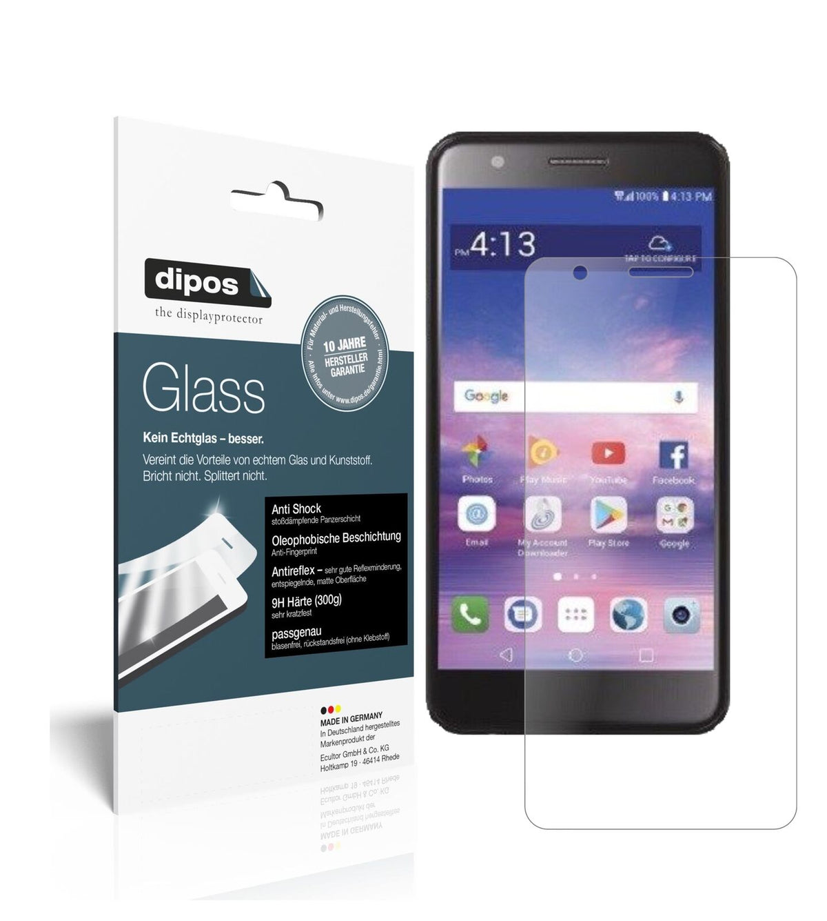 1x 9H Matte Screen Protector for LG Premier Pro L413DL