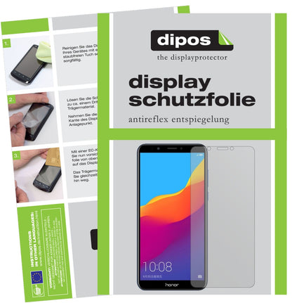 5x Schutzfolie matt für Huawei Honor 7C Display-Schutzfolie