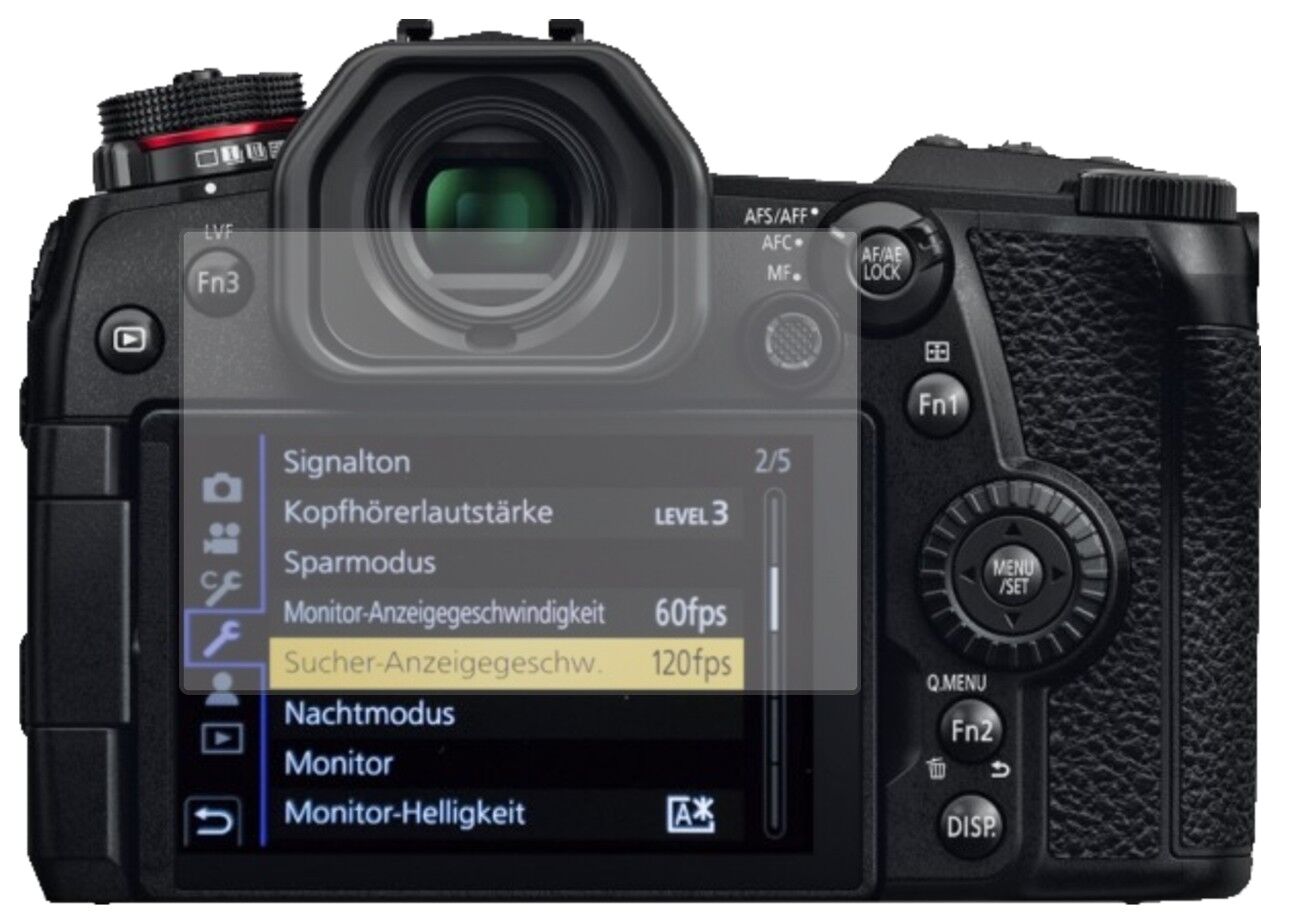 5x Schutzfolie matt für Panasonic Lumix G9 Display-Schutzfolie