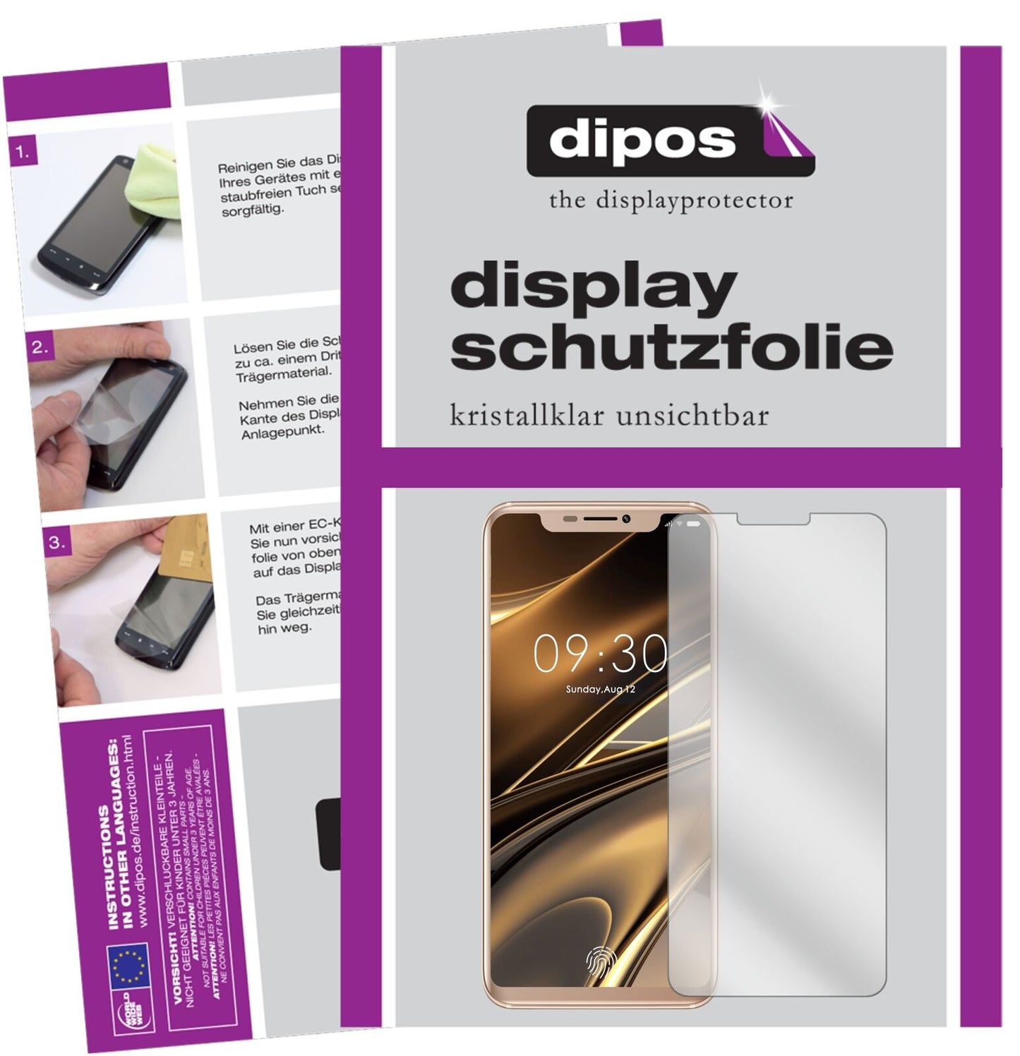 1x Schutzfolie klar für Doogee V Display-Schutzfolie