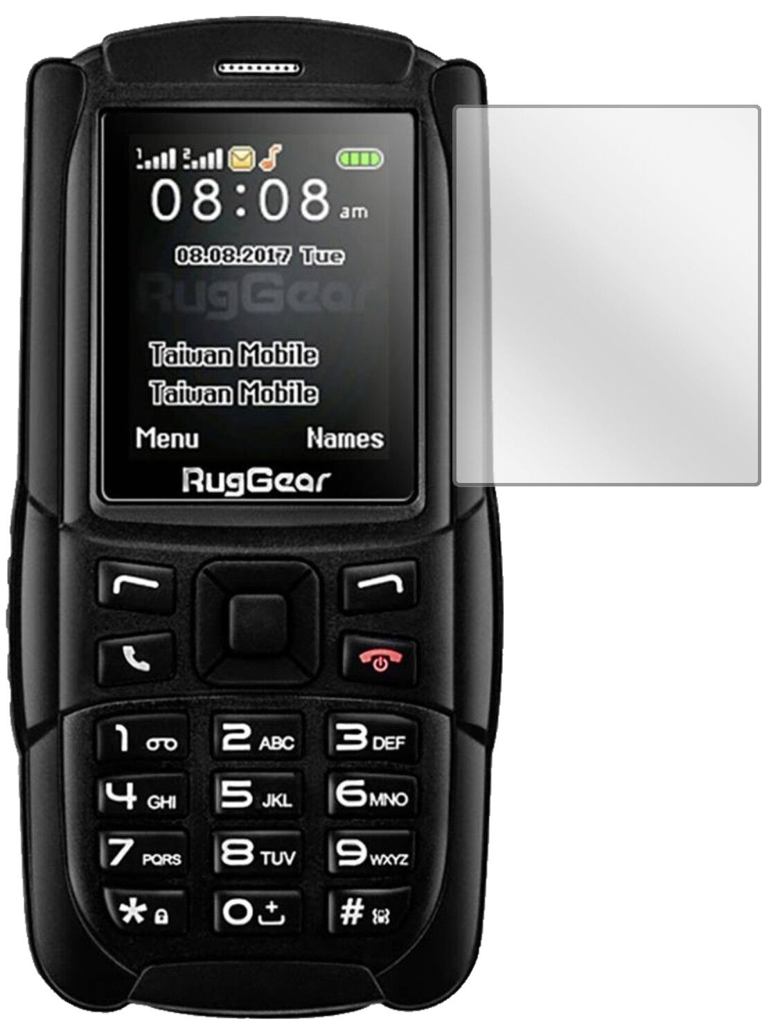 5x Schutzfolie klar für Ruggear RG129 (2018) Display-Schutzfolie