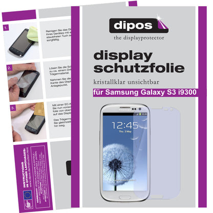 2x Schutzfolie klar für Galaxy S3 i9300 Samsung Display-Schutzfolie