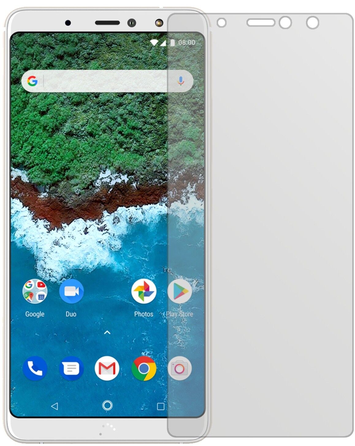 5x Schutzfolie matt für BQ Aquaris X2 Pro Display-Schutzfolie