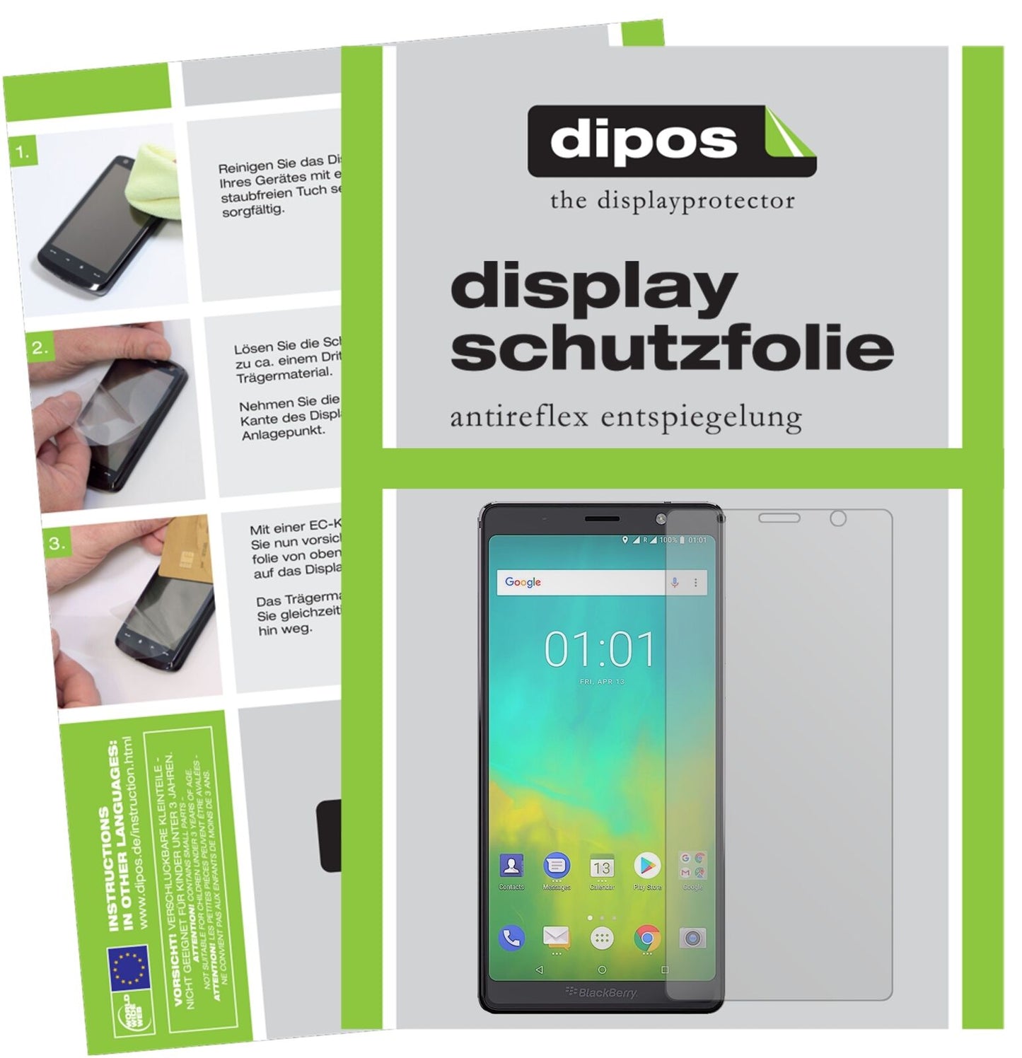 5x Schutzfolie matt für BlackBerry Evolve Display-Schutzfolie