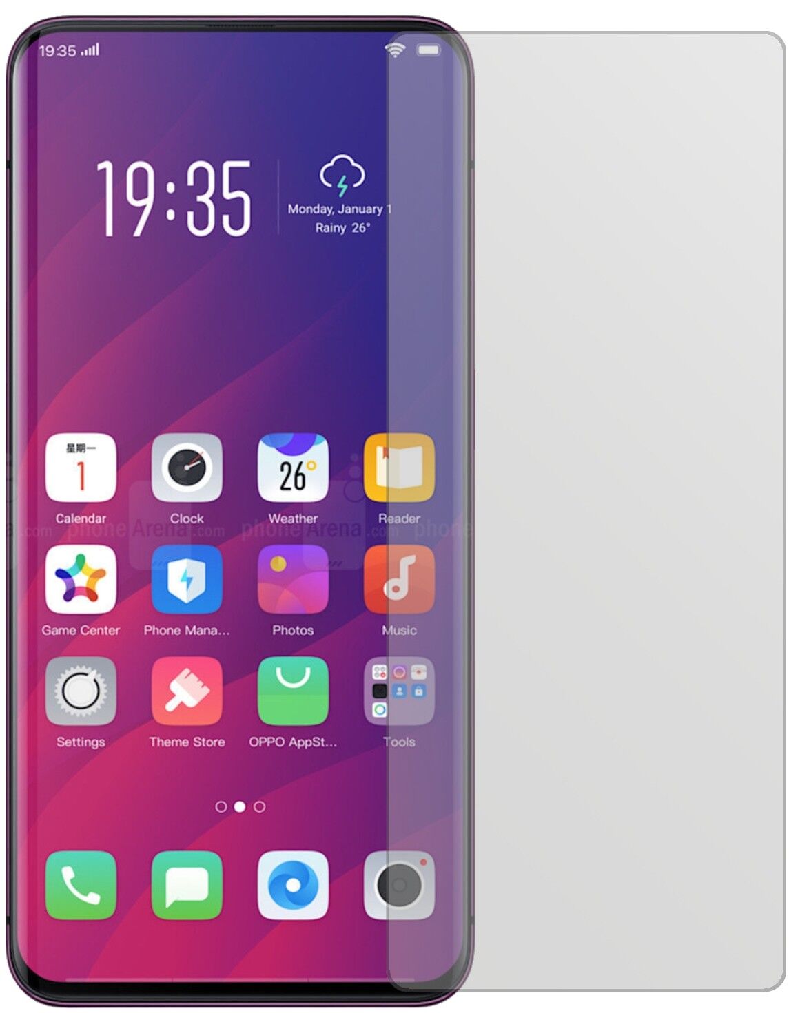 5x Schutzfolie matt für Oppo Find X Display-Schutzfolie