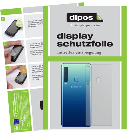 5x Schutzfolie matt für Samsung Galaxy A9 (2018) Rückseite Display-Schutzfolie