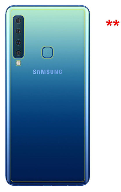 5x Schutzfolie matt für Samsung Galaxy A9 (2018) Rückseite Display-Schutzfolie