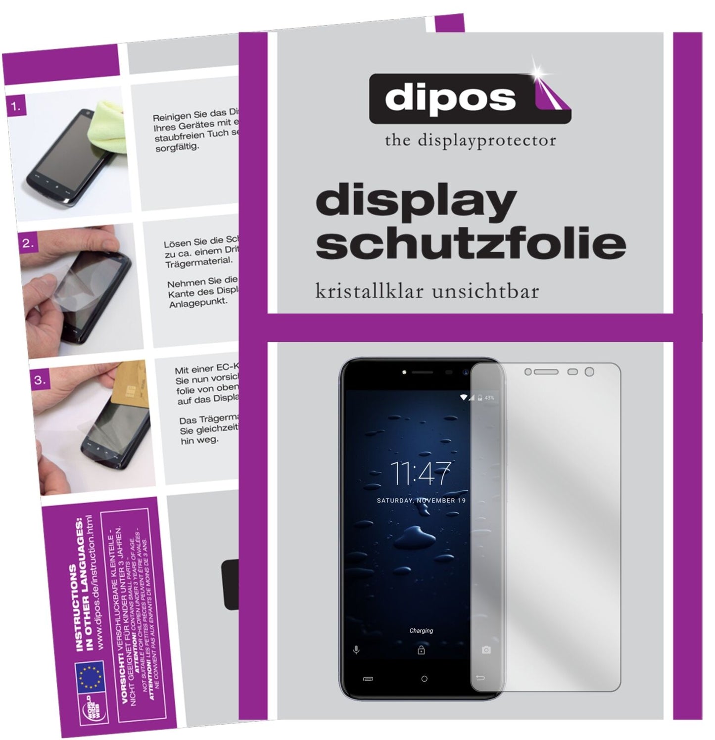5x Schutzfolie klar für Cubot Note Plus Display-Schutzfolie
