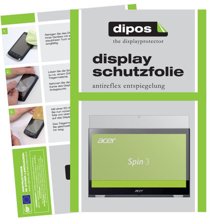 1x Schutzfolie matt für Acer Spin 3 SP314-51-34CD Display-Schutzfolie