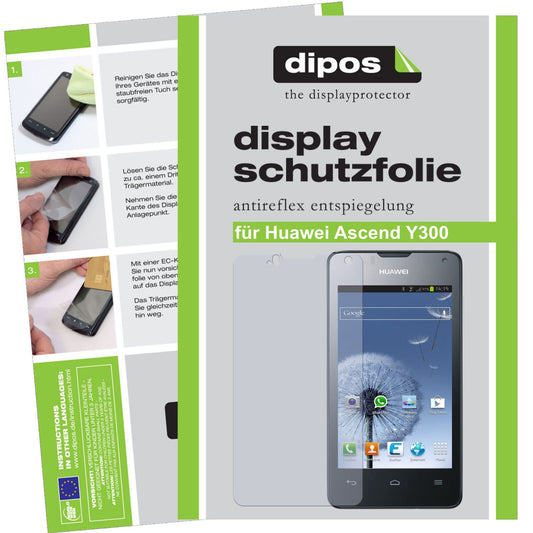dipos 2x Matte Screen Protector for Huawei Ascend Y300