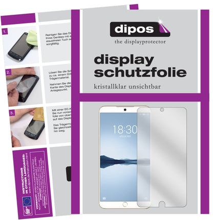 5x Schutzfolie klar für Meizu 15 Plus Display-Schutzfolie
