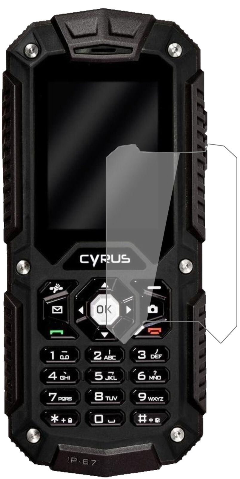 1x 9H Screen Protector for Cyrus CM6 Tempered Glass