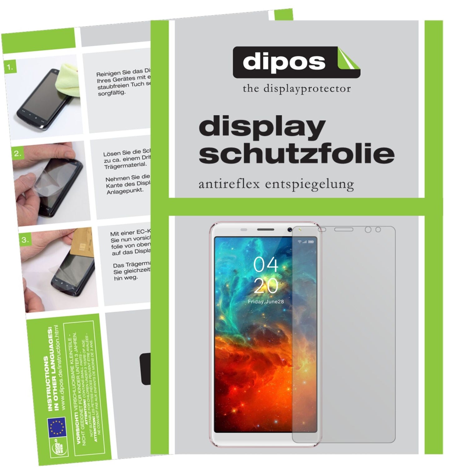 5x Schutzfolie matt für Gooweel S9 Display-Schutzfolie