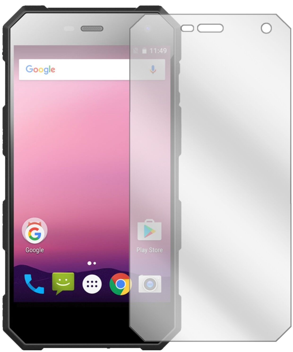5x Schutzfolie klar für Nomu S10 Pro Display-Schutzfolie
