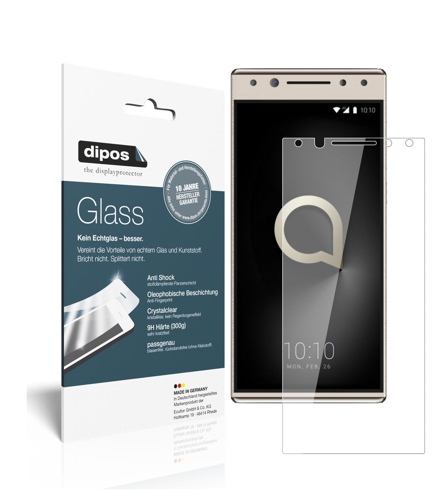 1x 9H Screen Protector for Alcatel 5 Tempered Glass Film