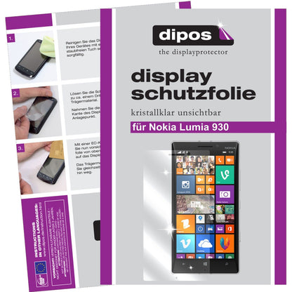 2x Schutzfolie klar für Lumia 930 Nokia Display-Schutzfolie