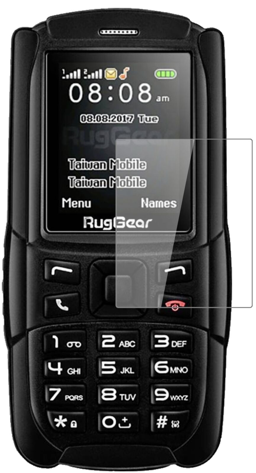 Screen Protector for I Ruggear RG129 (2018) I Flexible Glass I 9H I dipos