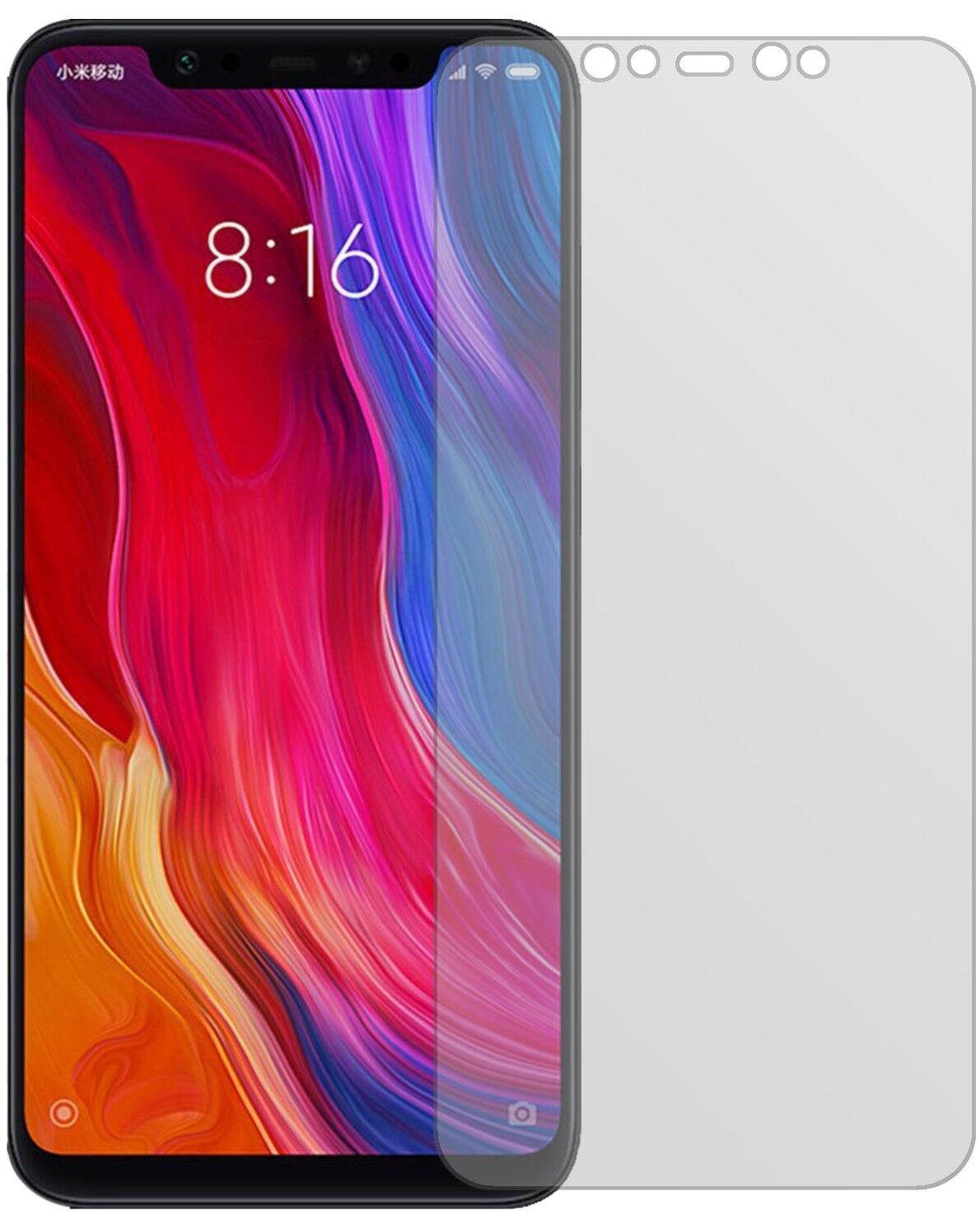 5x Schutzfolie matt für Xiaomi Mi 8 Explorer Display-Schutzfolie
