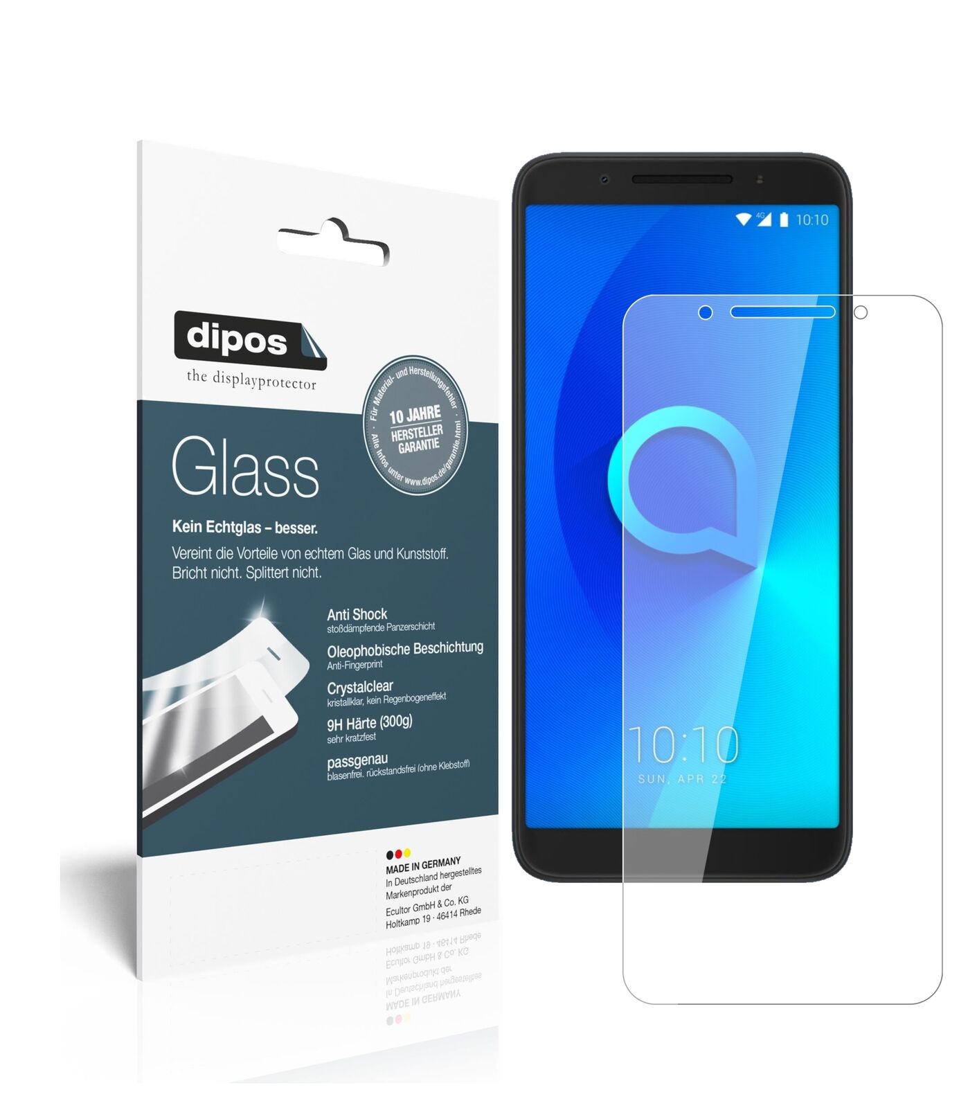 1x 9H Screen Protector for Alcatel 3