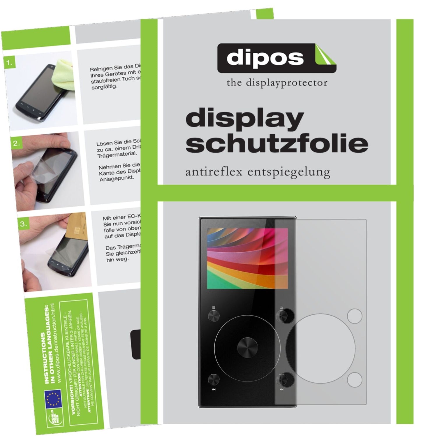 5x Schutzfolie matt für FiiO X3 Mark III MP3-Player Display-Schutzfolie