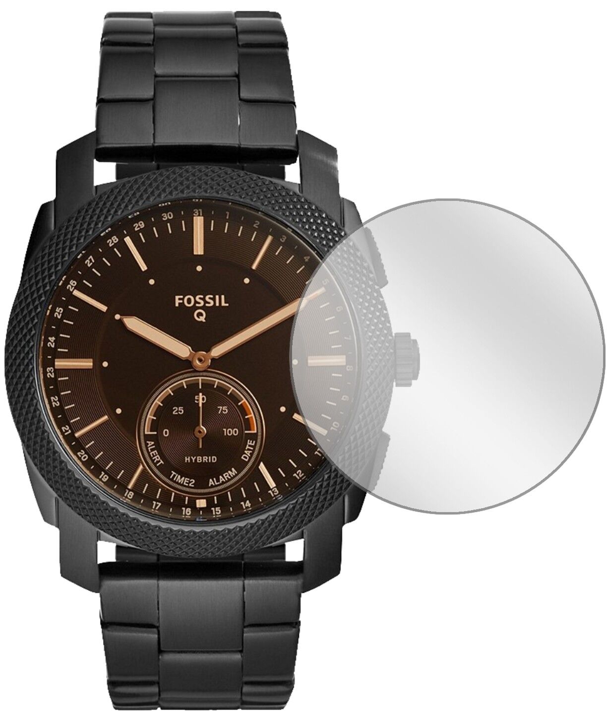 5x Schutzfolie klar für Fossil Q Machine Display-Schutzfolie