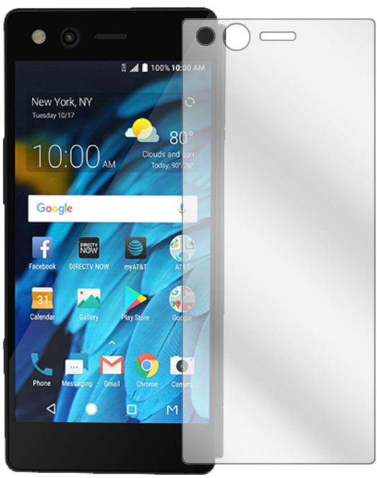 Klare Displayschutzfolie von dipos passend für ZTE Axon M, präziser Zuschnitt und blasenfrei montiert