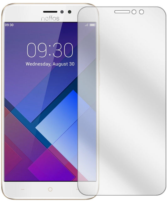 Klare Displayschutzfolie von dipos passend für TP-Link Neffos C7, präziser Zuschnitt und blasenfrei montiert