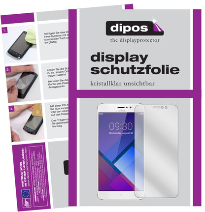 TP-LinkNeffos C7 mit aufgebrachter dipos Displayschutzfolie, glasklare Darstellung ohne Einschränkungen