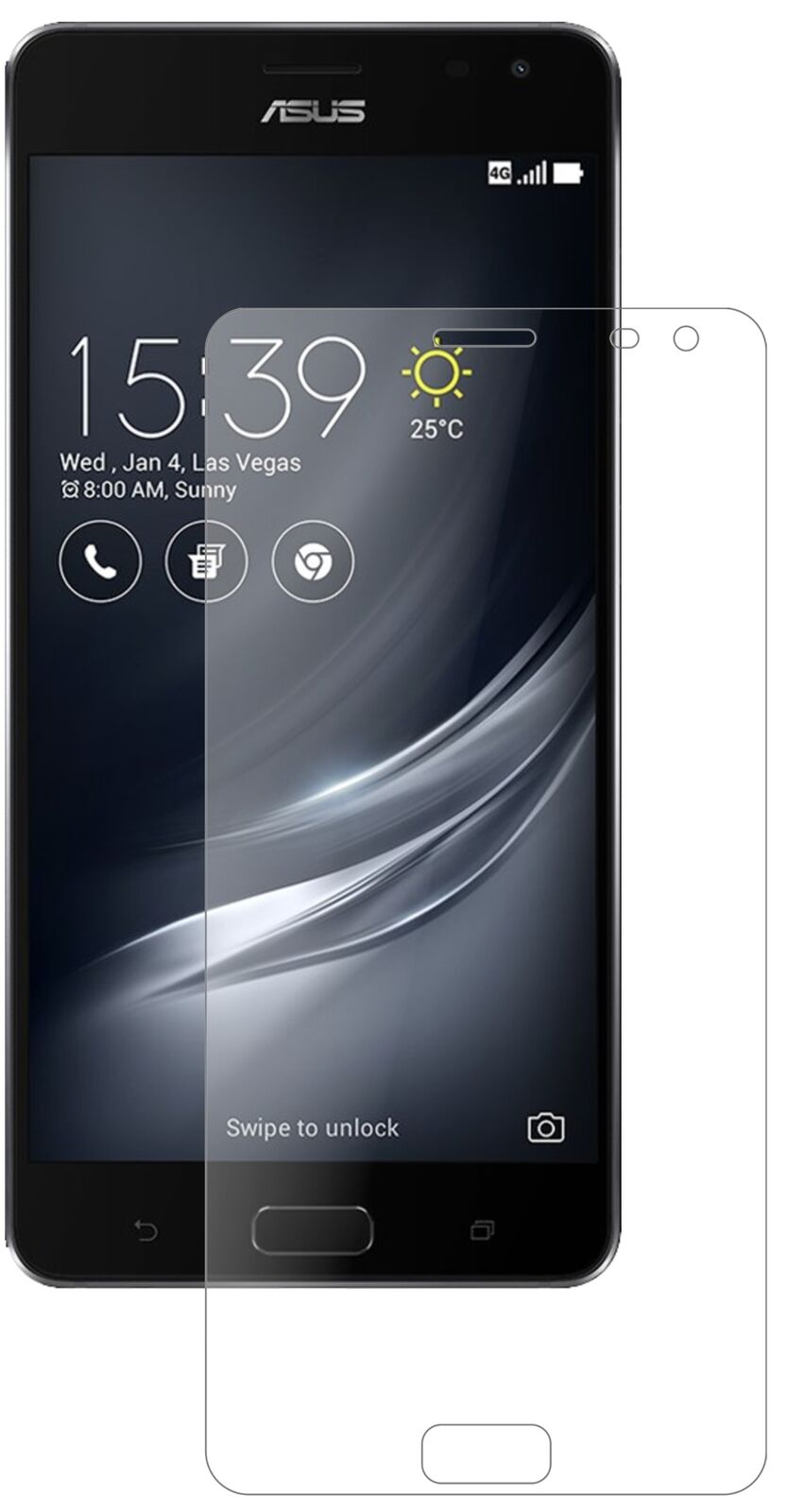 1x 9H Schutzfolie matt für ASUS ZenFone Ares ZS572KL Panzerfolie