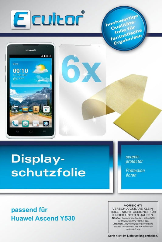 Ecultor 6x Clear Screen Protector for Huawei Ascend Y530