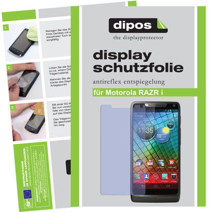 2x Schutzfolie matt für RAZR I Motorola Display-Schutzfolie