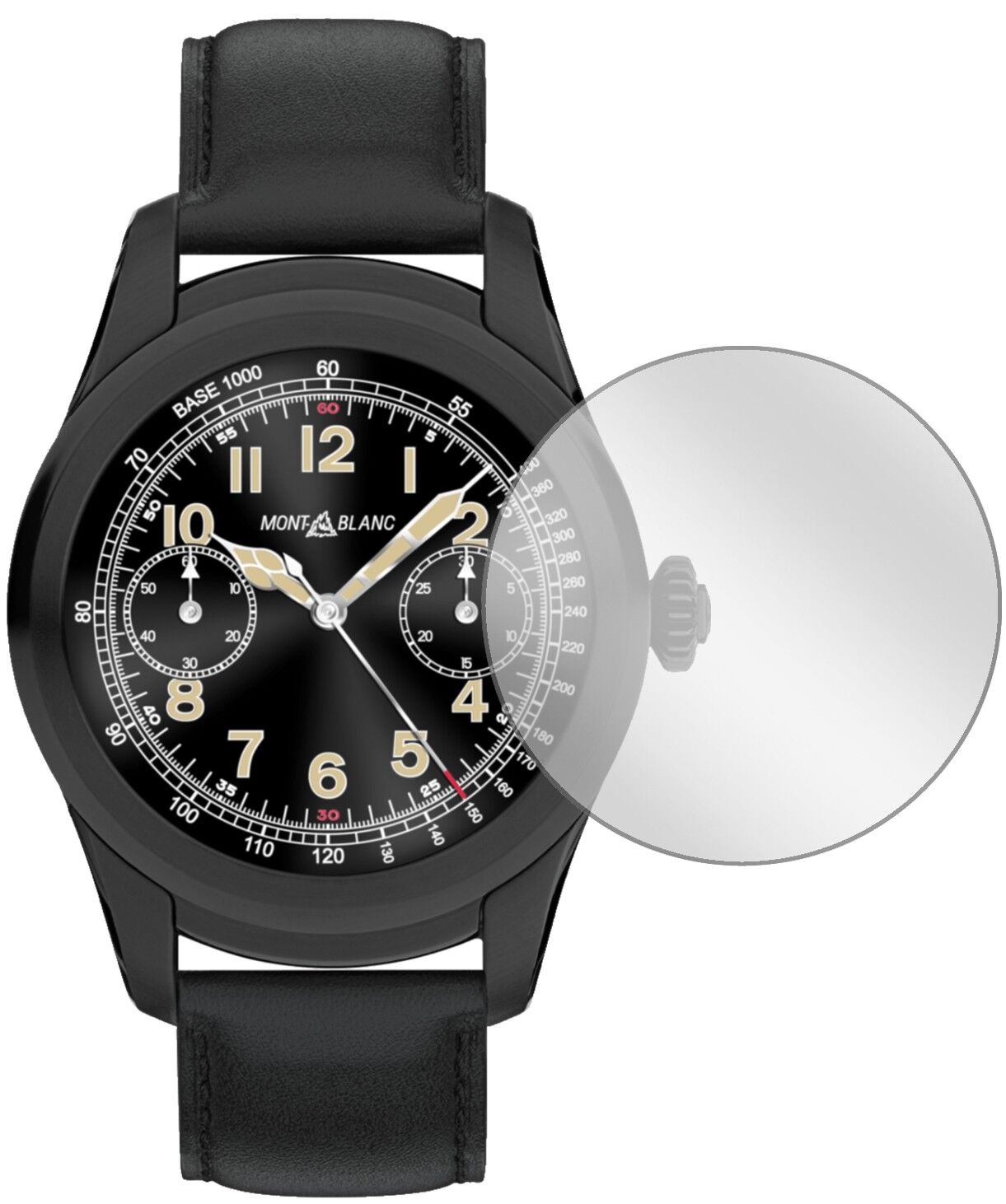 5x Schutzfolie klar für Montblanc Summit Display-Schutzfolie
