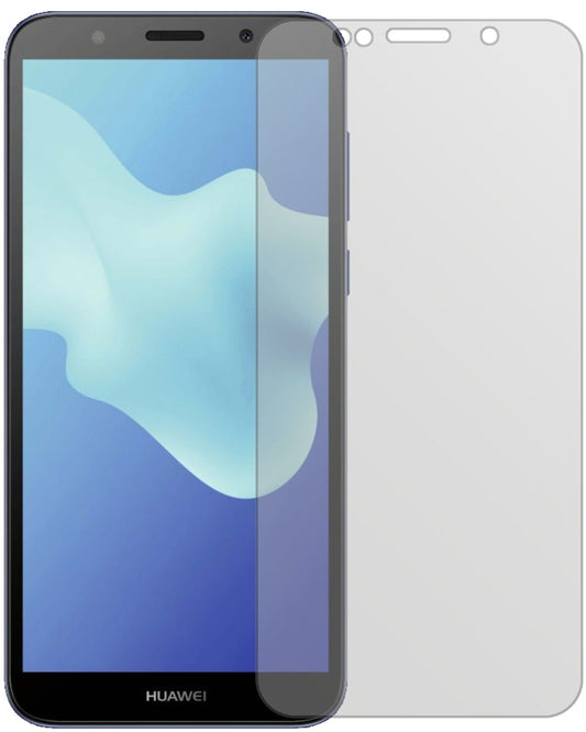 Matte Displayschutzfolie von dipos passend für Huawei Y5 2018, präziser Zuschnitt und blasenfrei montiert