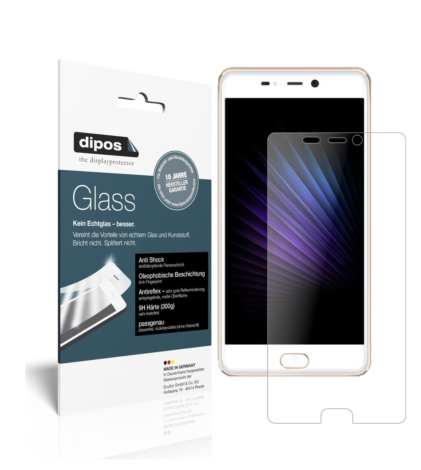 1x 9H Schutzfolie matt für Leagoo T5 Panzerfolie