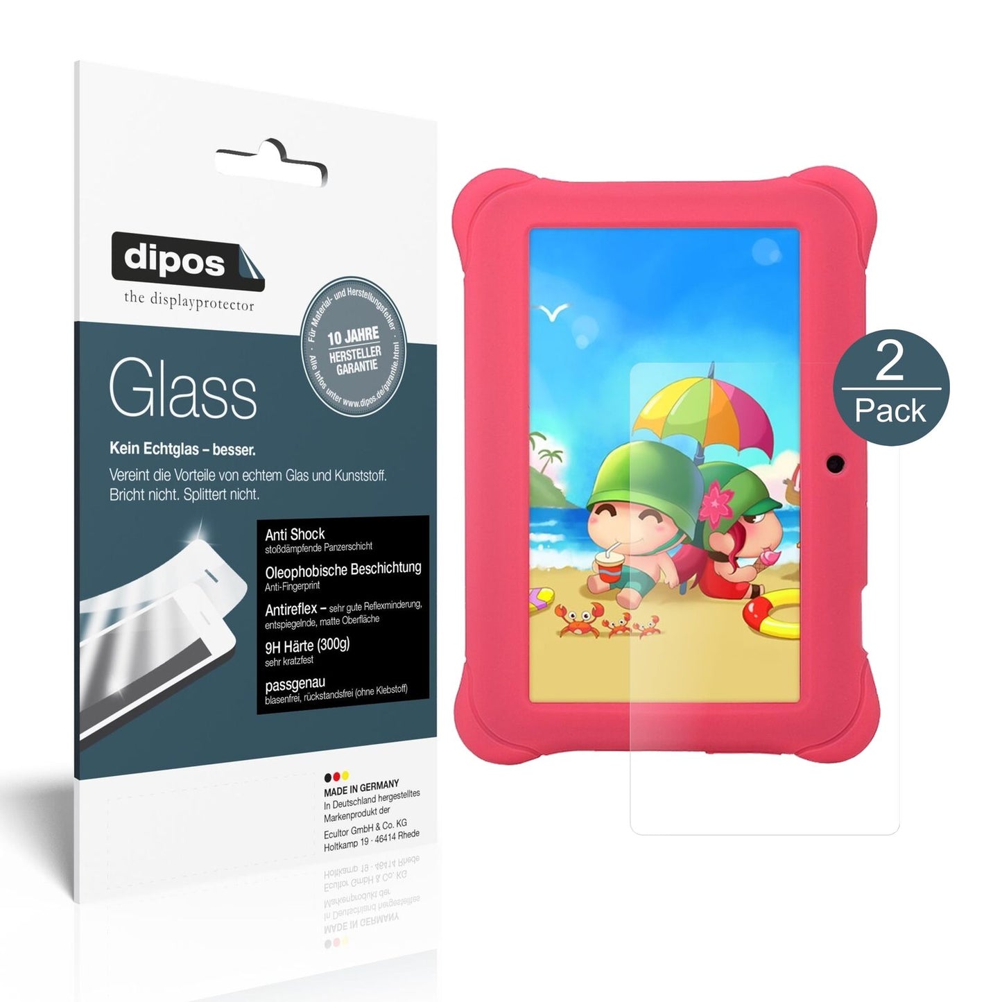 1x 9H Matte Screen Protector for Alldaymall A88SK 7 Inch Tempered Glass