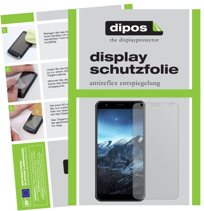 KonkaD8 mit aufgebrachter dipos Displayschutzfolie, die lästige Fingerabdrücke minimiert