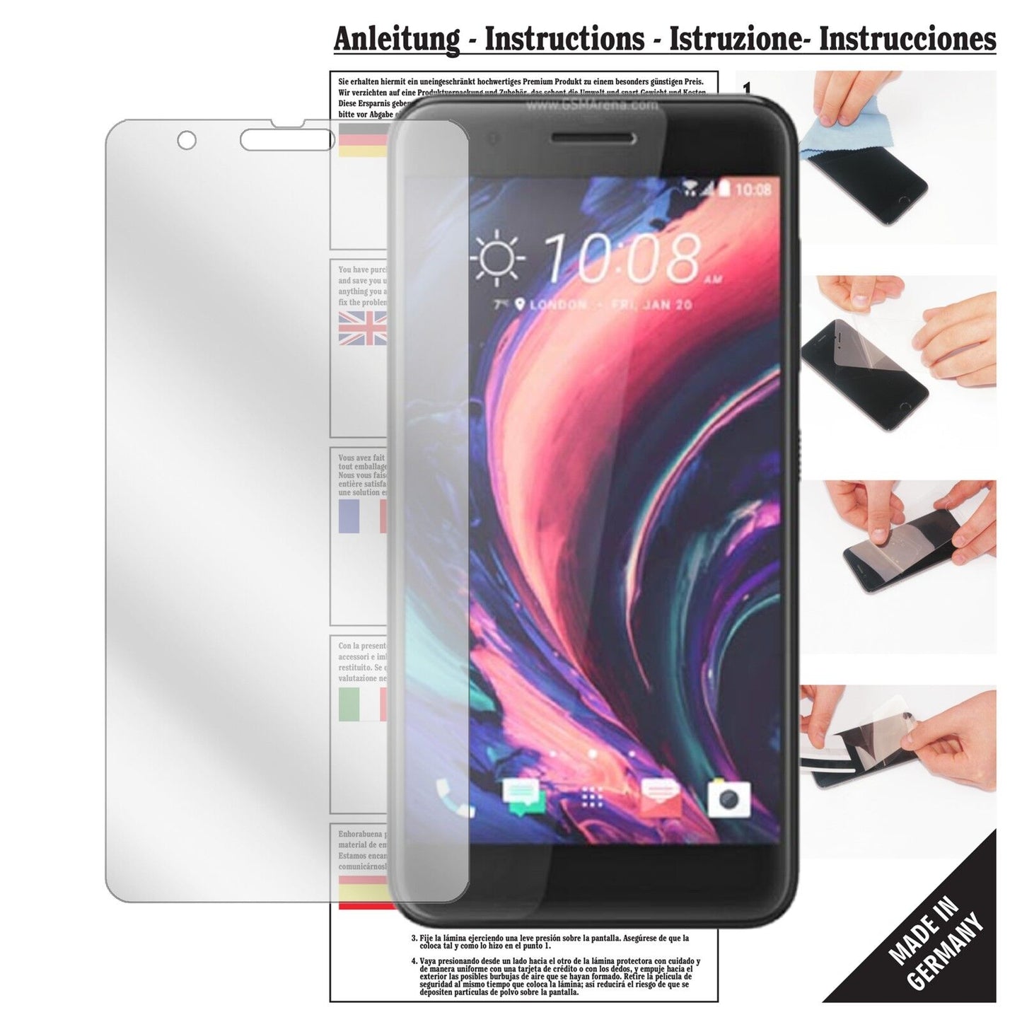 6x Screen Protector for HTC One X10 Crystal Clear