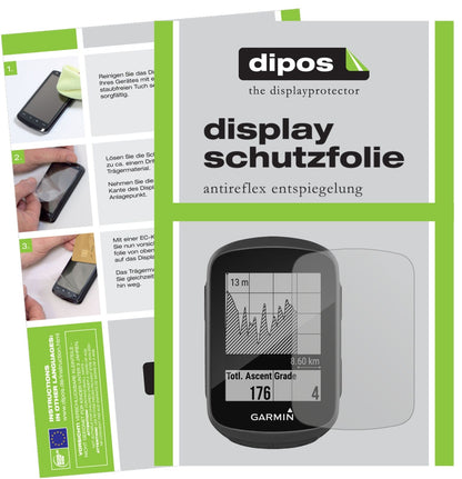 2x Schutzfolie matt für Garmin Edge 130 Display-Schutzfolie