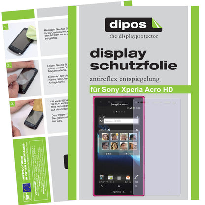 2x Schutzfolie matt für Xperia Acro HD Sony Display-Schutzfolie