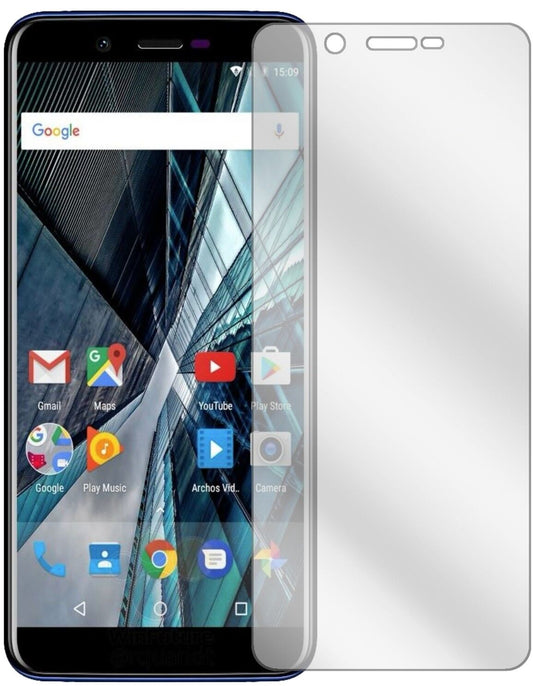 Klare Displayschutzfolie von dipos passend für Archos Core 57S, präziser Zuschnitt und blasenfrei montiert