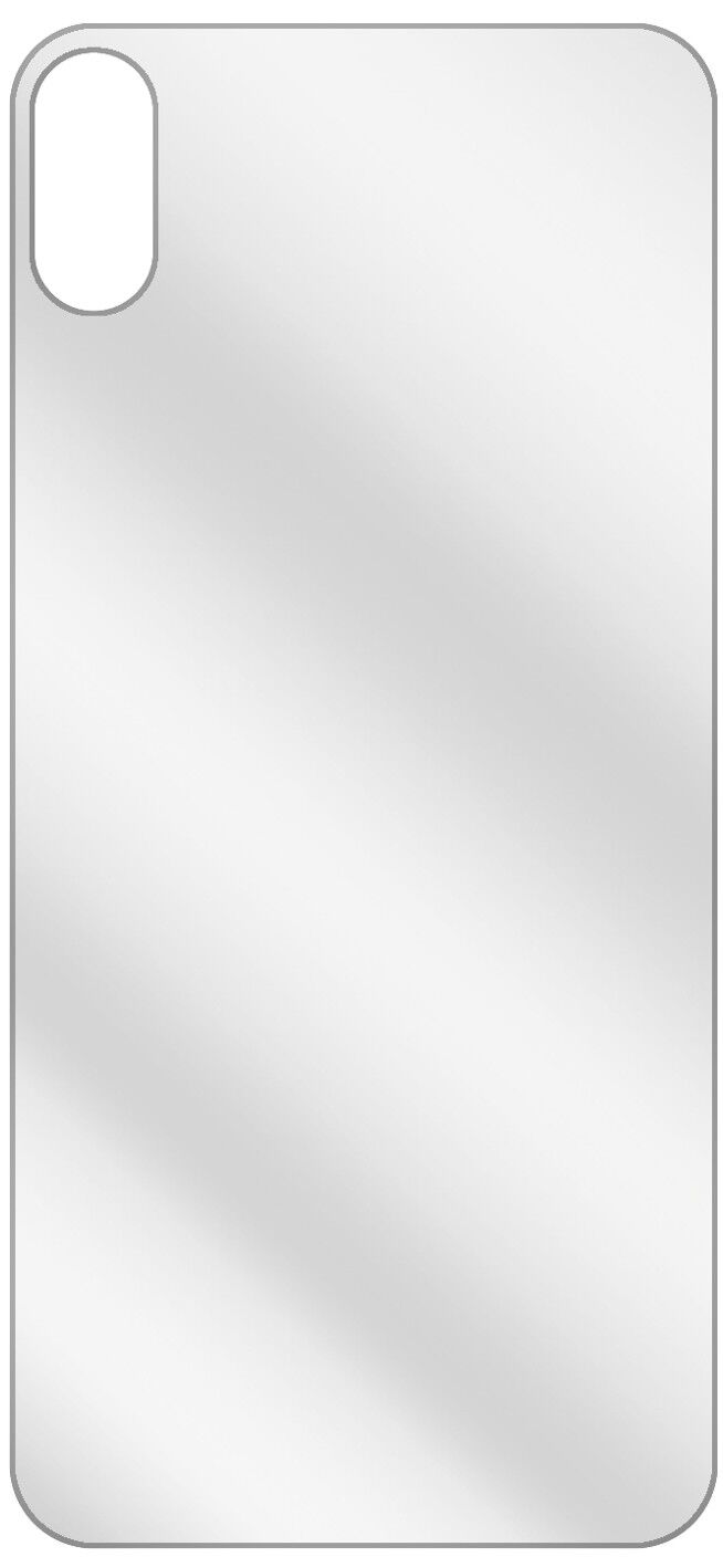 dipos Displayschutz für Apple iPhone XS Max Rückseite, transparente Oberfläche, geringe Dicke und perfekte Passform