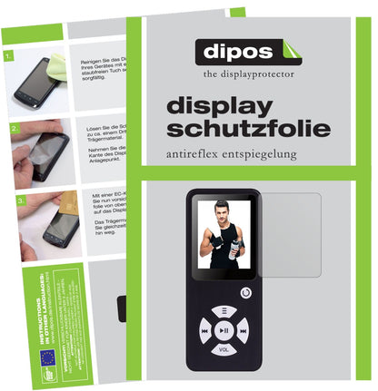 5x Schutzfolie matt für Bertronic BC01 Royal MP3-Player Display-Schutzfolie