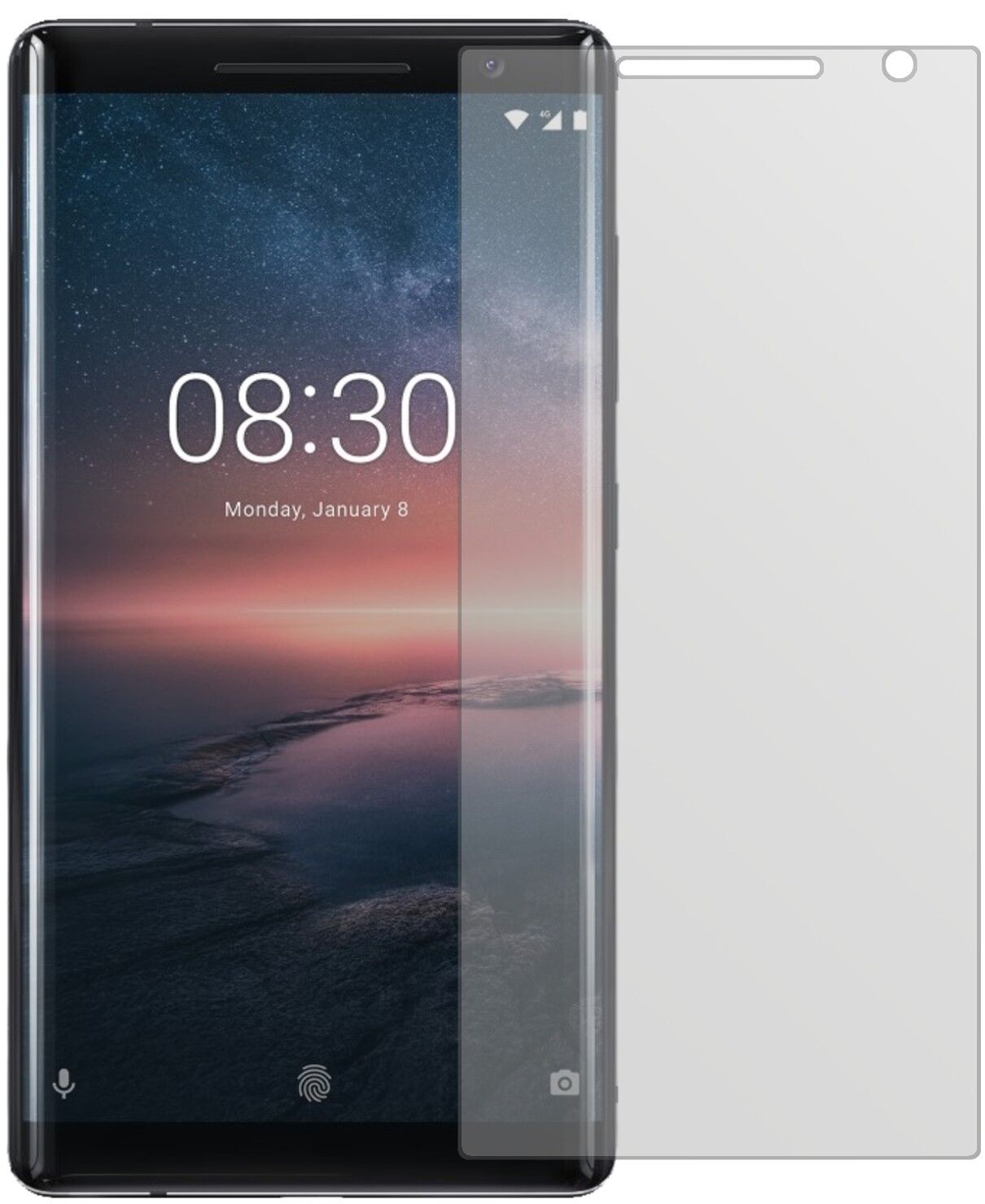 5x Schutzfolie matt für Nokia 8 Sirocco Display-Schutzfolie