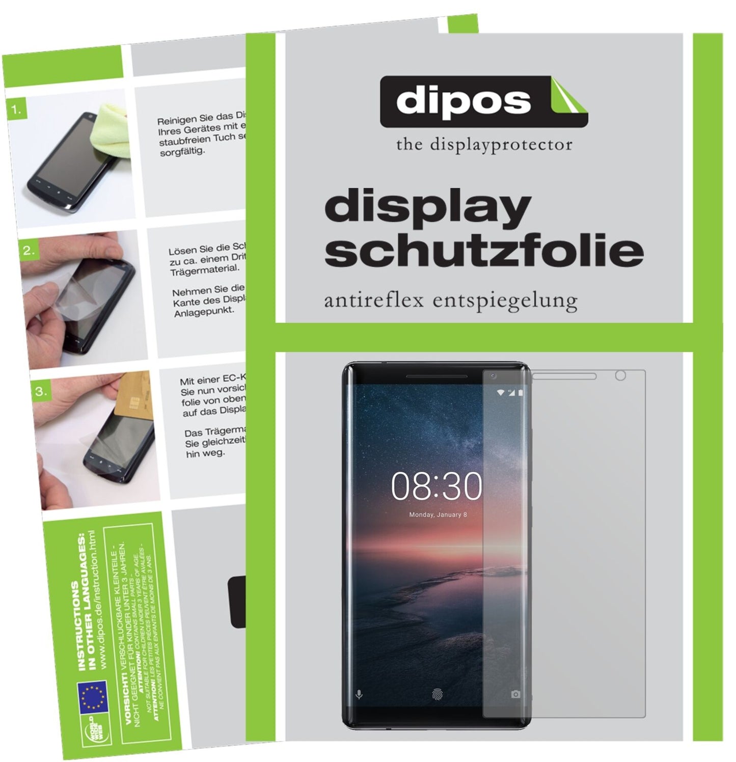 5x Schutzfolie matt für Nokia 8 Sirocco Display-Schutzfolie