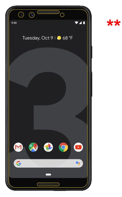 5x Schutzfolie klar für Google Pixel 3 Display-Schutzfolie