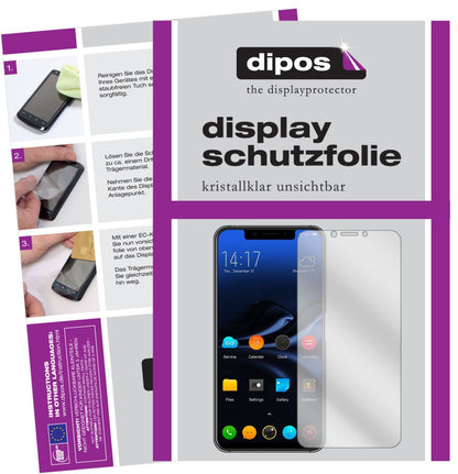 5x Schutzfolie klar für Elephone A4 Display-Schutzfolie
